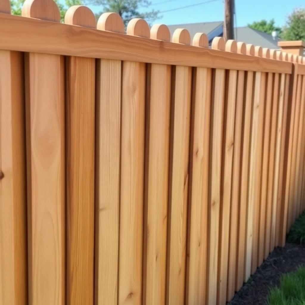Cedar wood privacy fence installed by A to Z in Utah